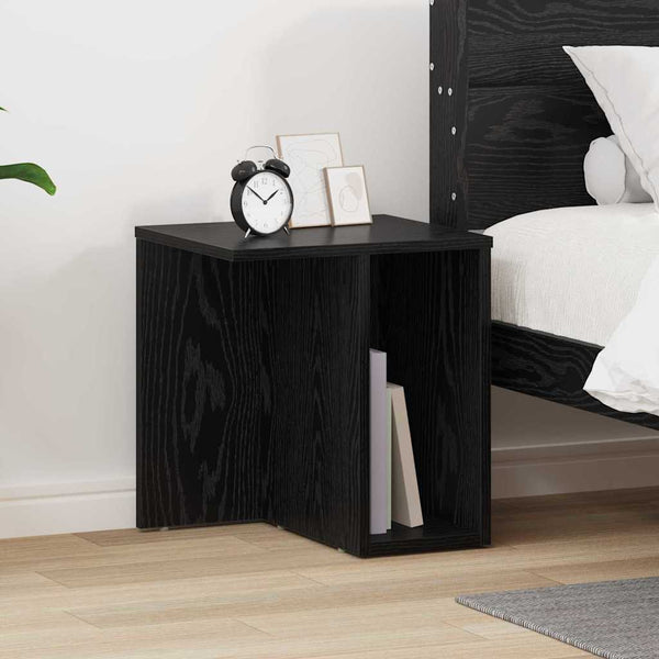 Bijzettafel 2 Pcs 37 X 32 X 40 Cm Bewerkt Hout