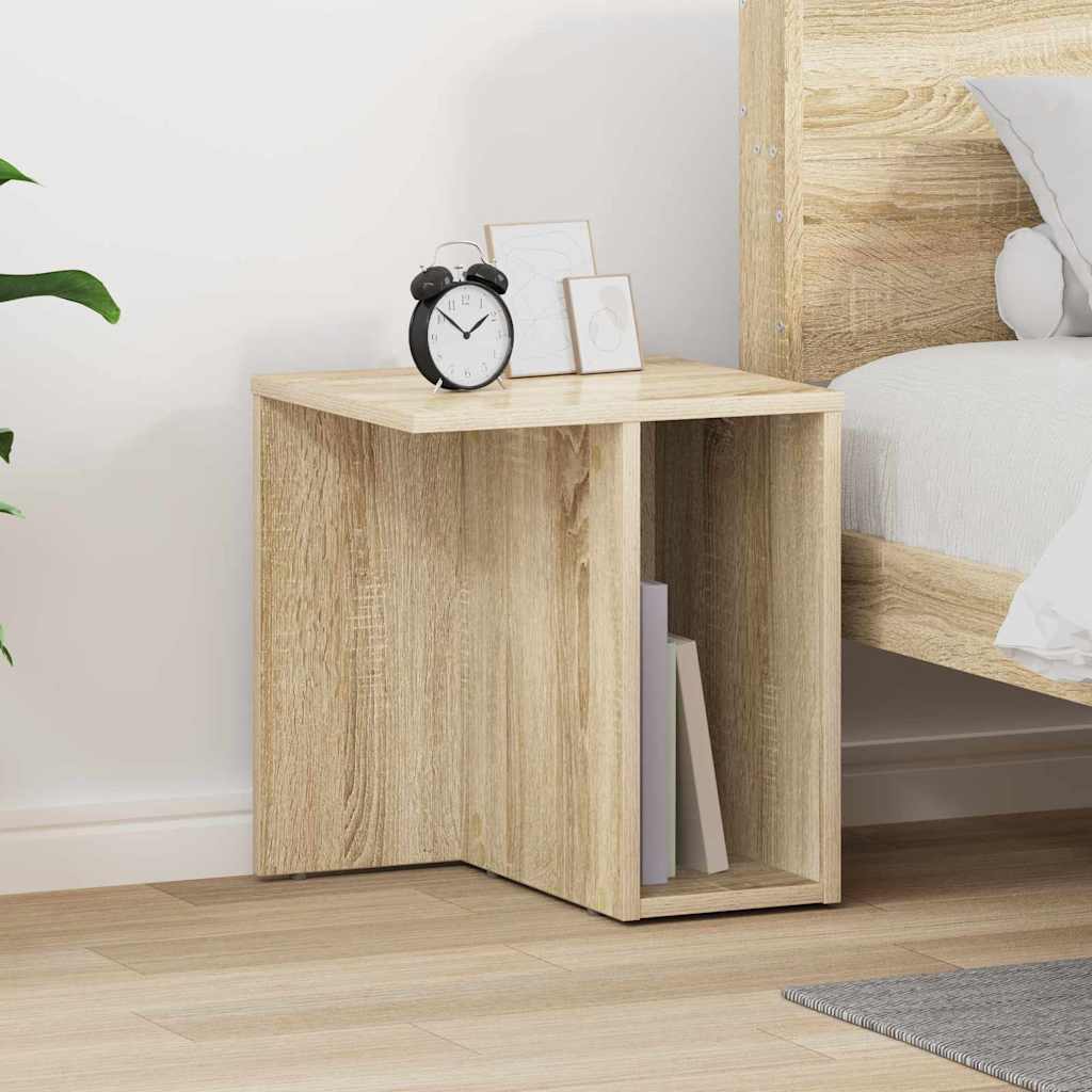 Bijzettafel 2 Pcs 37 X 32 X 40 Cm Bewerkt Hout