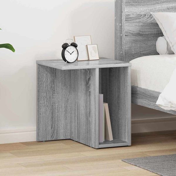 Bijzettafel 2 Pcs 37 X 32 X 40 Cm Bewerkt Hout