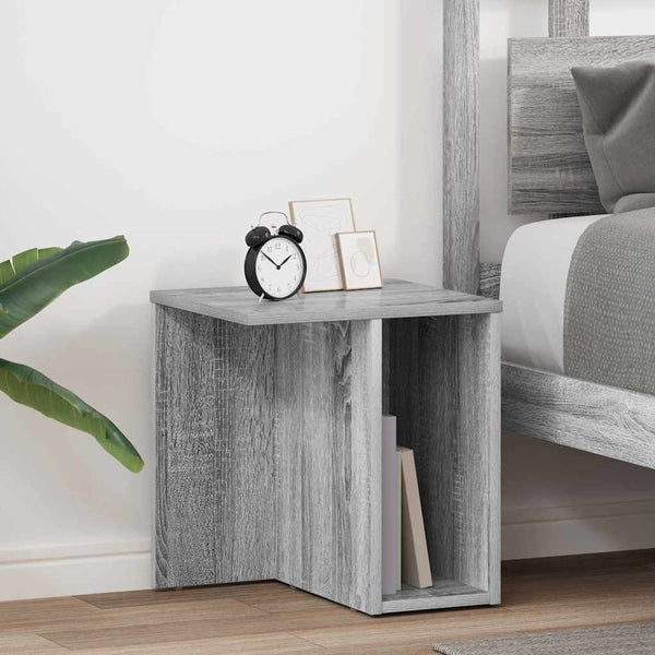 Bijzettafel 2 Pcs 37 X 32 X 40 Cm Bewerkt Hout