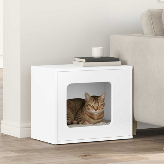 Kattenhuis 51 X 30 X 42,5 Cm Bewerkt Hout