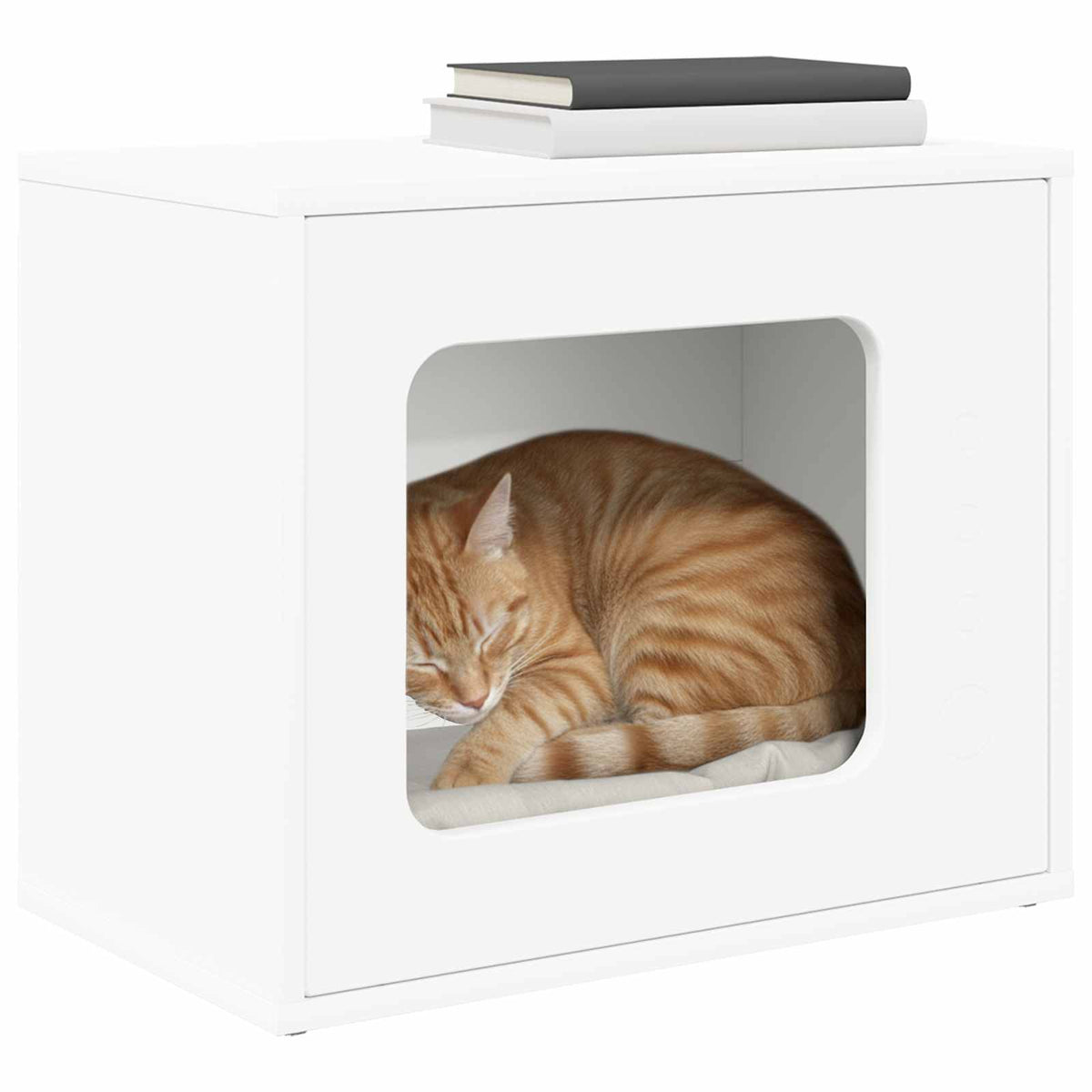 Kattenhuis 51 X 30 X 42,5 Cm Bewerkt Hout