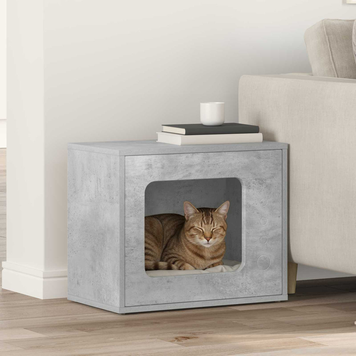 Kattenhuis 51 X 30 X 42,5 Cm Bewerkt Hout