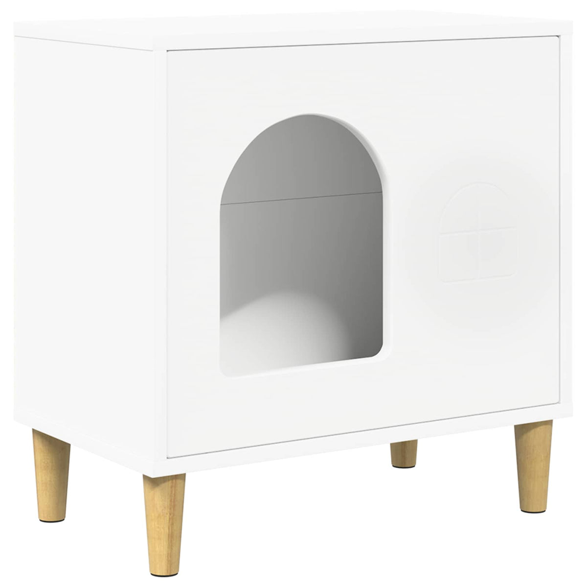 Kattenhuis 51 X 30 X 52 Cm Bewerkt Hout