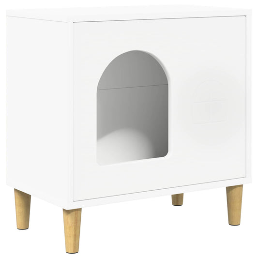 Kattenhuis 51 X 30 X 52 Cm Bewerkt Hout