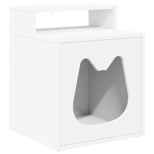 Kattenhuis 42,5 X 40 X 53,5 Cm Bewerkt Hout