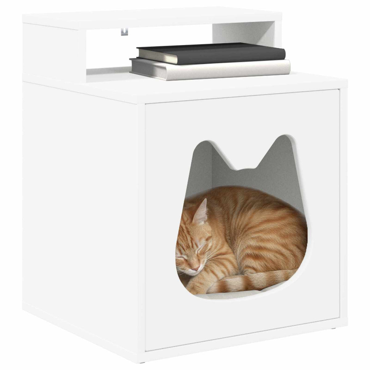 Kattenhuis 42,5 X 40 X 53,5 Cm Bewerkt Hout