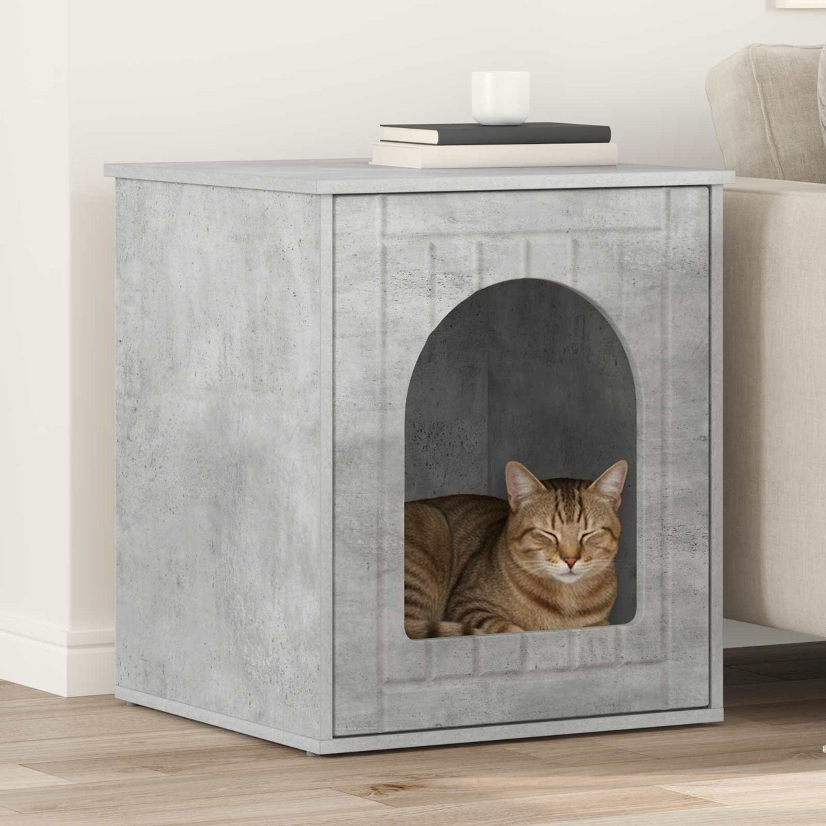 Kattenhuis 53 X 52 X 62 Cm Bewerkt Hout