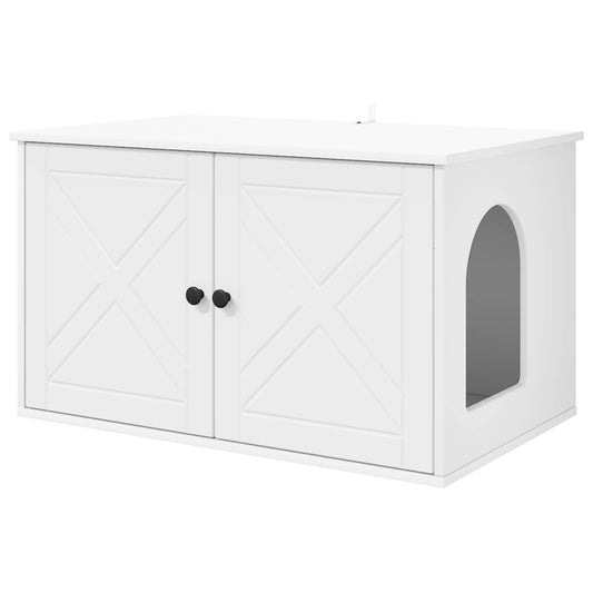 Kattenhuis 85 X 55 X 50,5 Cm Bewerkt Hout