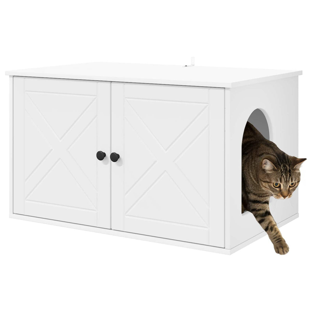 Kattenhuis 85 X 55 X 50,5 Cm Bewerkt Hout