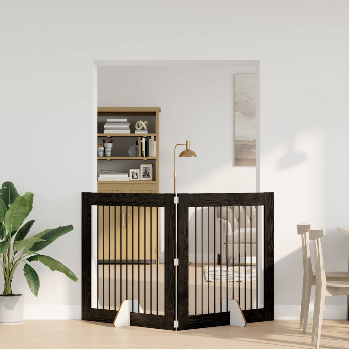 Opvouwbaar Hondenhek Met Standaards 2 St 200,5 Cm