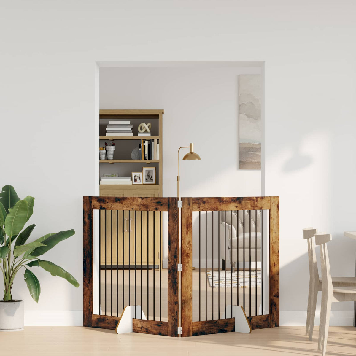 Opvouwbaar Hondenhek Met Standaards 2 St 200,5 Cm