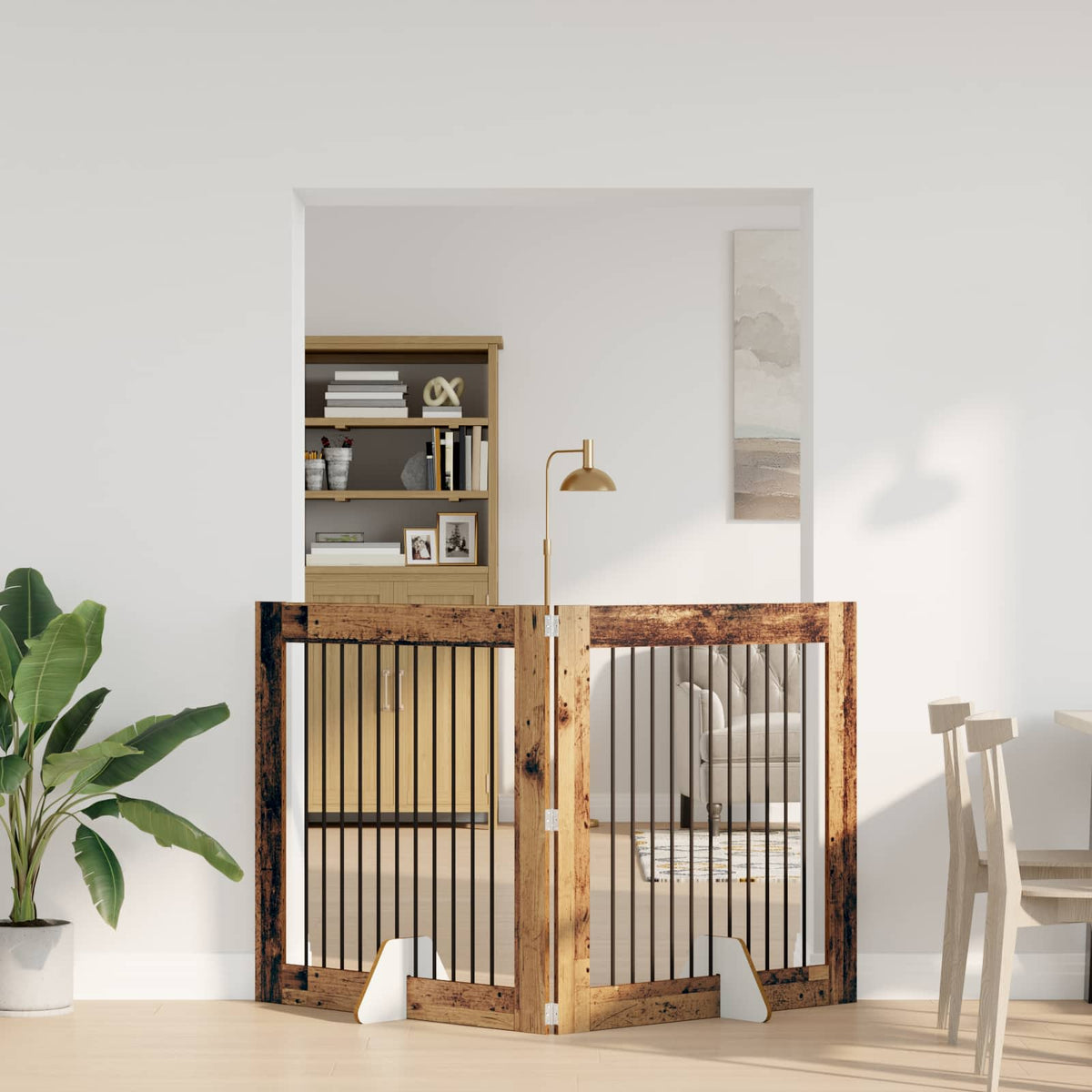 Opvouwbaar Hondenhek Met Standaards 2 St 200,5 Cm