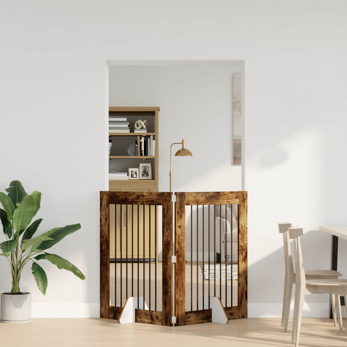 Opvouwbaar Hondenhek Met Standaards 2 St 200,5 Cm