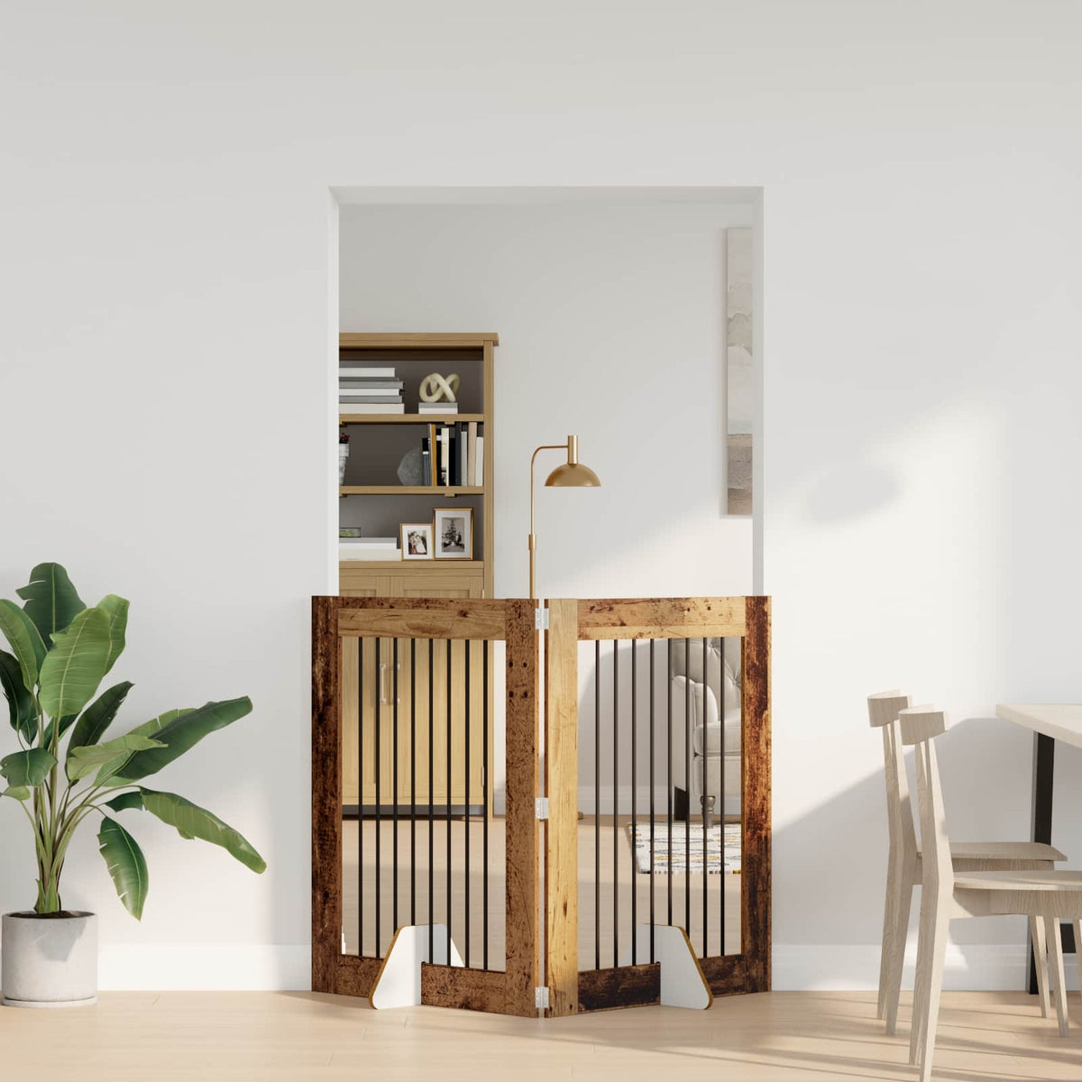 Opvouwbaar Hondenhek Met Standaards 2 St 200,5 Cm