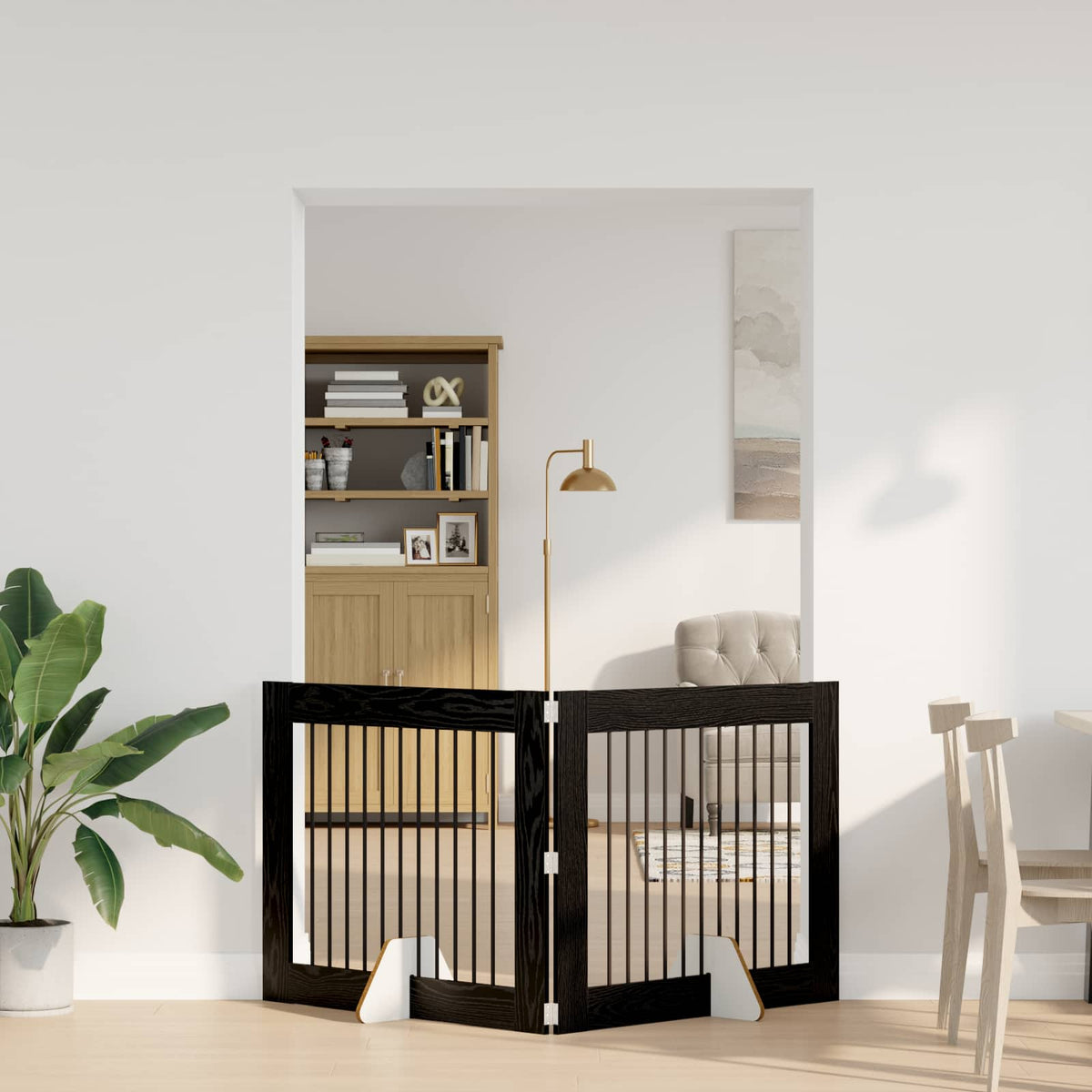 Opvouwbaar Hondenhek Met Standaards 2 St 200,5 Cm