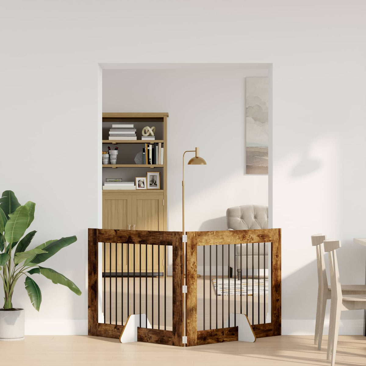 Opvouwbaar Hondenhek Met Standaards 2 St 200,5 Cm