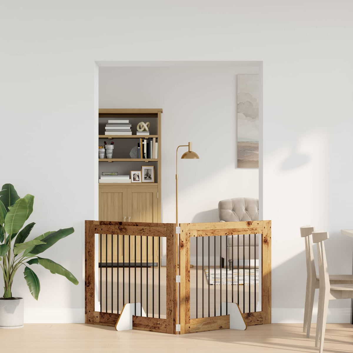 Opvouwbaar Hondenhek Met Standaards 2 St 200,5 Cm