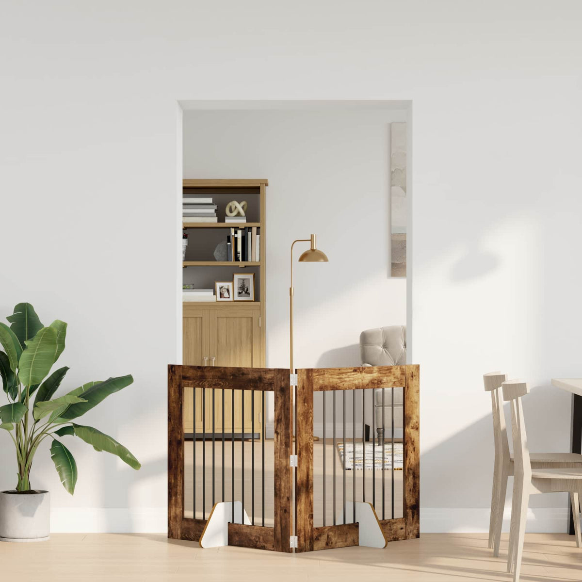 Opvouwbaar Hondenhek Met Standaards 2 St 200,5 Cm