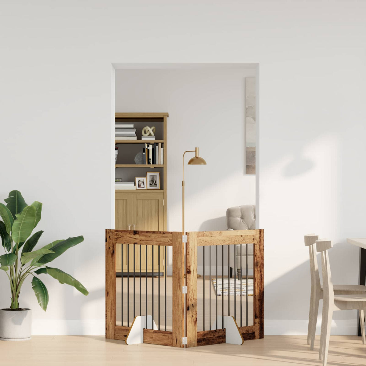 Opvouwbaar Hondenhek Met Standaards 2 St 200,5 Cm