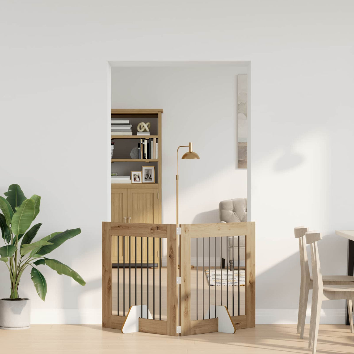 Opvouwbaar Hondenhek Met Standaards 2 St 200,5 Cm