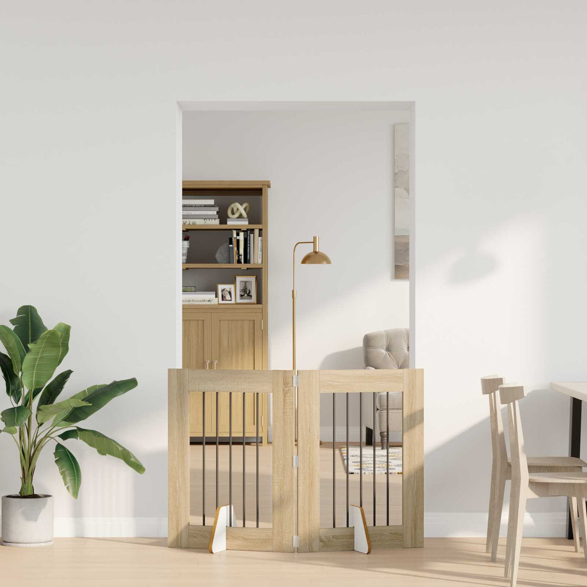 Opvouwbaar Hondenhek Met Standaards 2 St 200,5 Cm