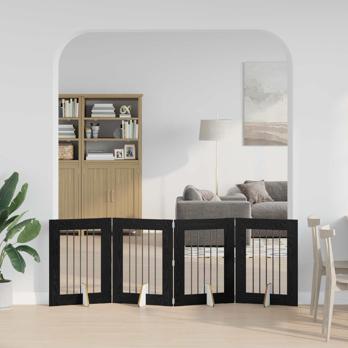 Opvouwbaar Hondenhek Met Standaards 2 St 200,5 Cm