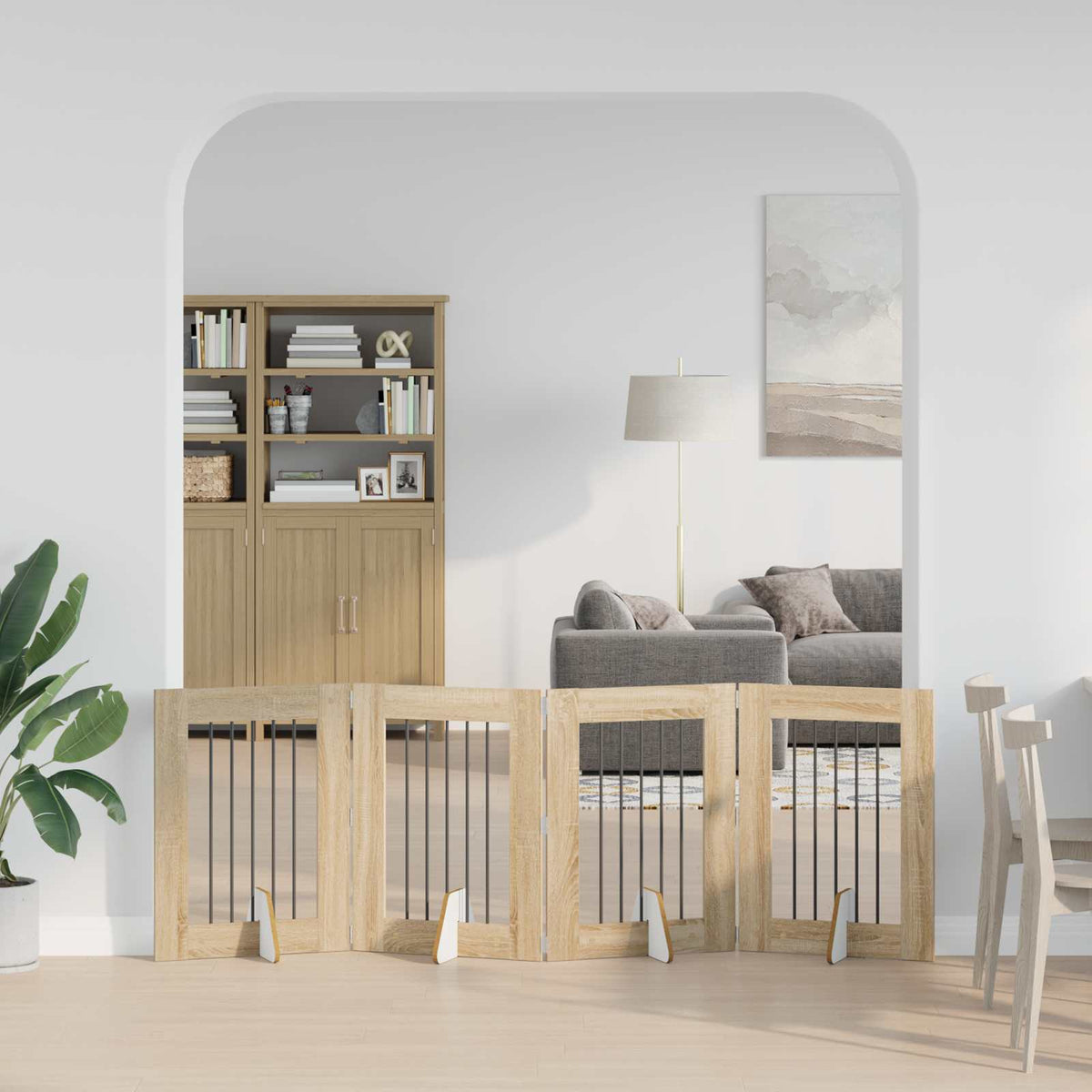 Opvouwbaar Hondenhek Met Standaards 2 St 200,5 Cm