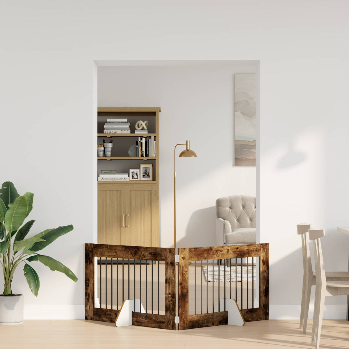 Opvouwbaar Hondenhek Met Standaards 2 St 200,5 Cm