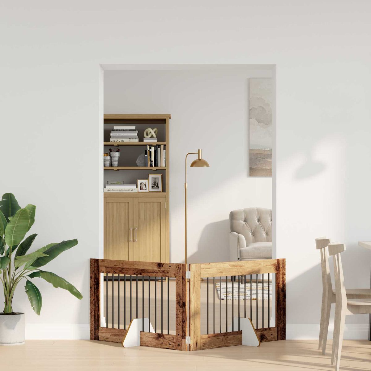 Opvouwbaar Hondenhek Met Standaards 2 St 200,5 Cm