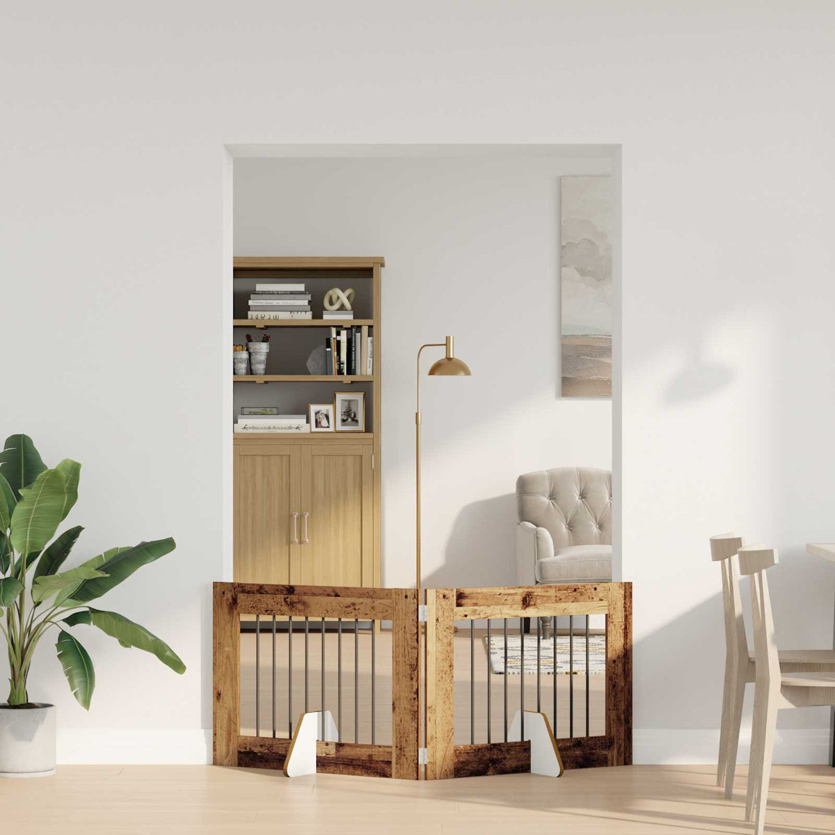 Opvouwbaar Hondenhek Met Standaards 2 St 200,5 Cm