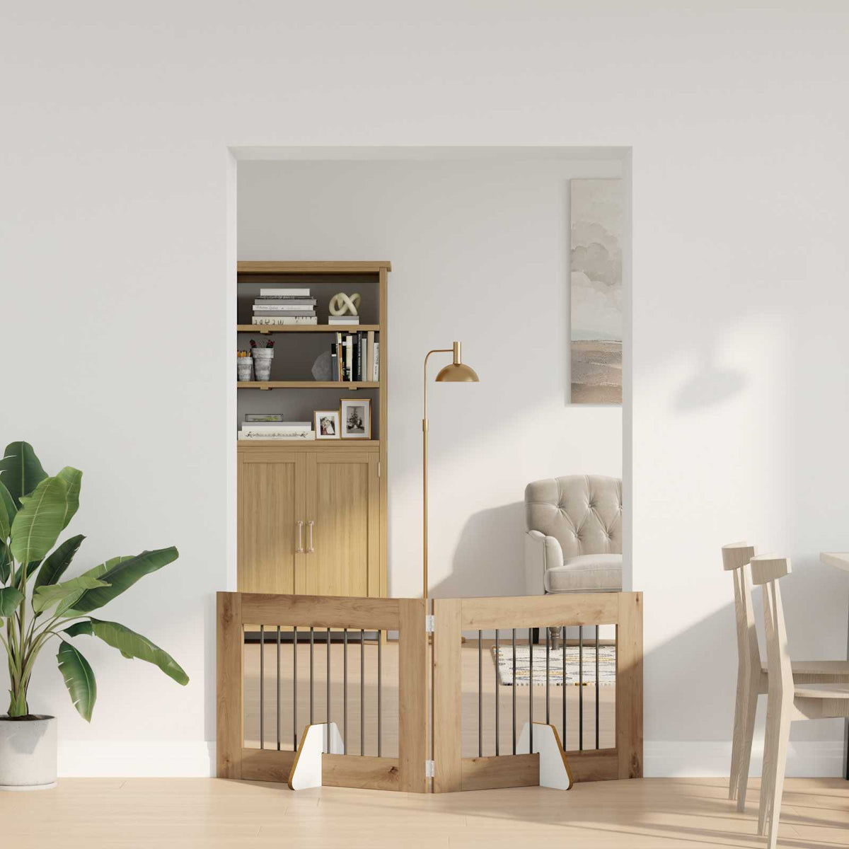 Opvouwbaar Hondenhek Met Standaards 2 St 200,5 Cm