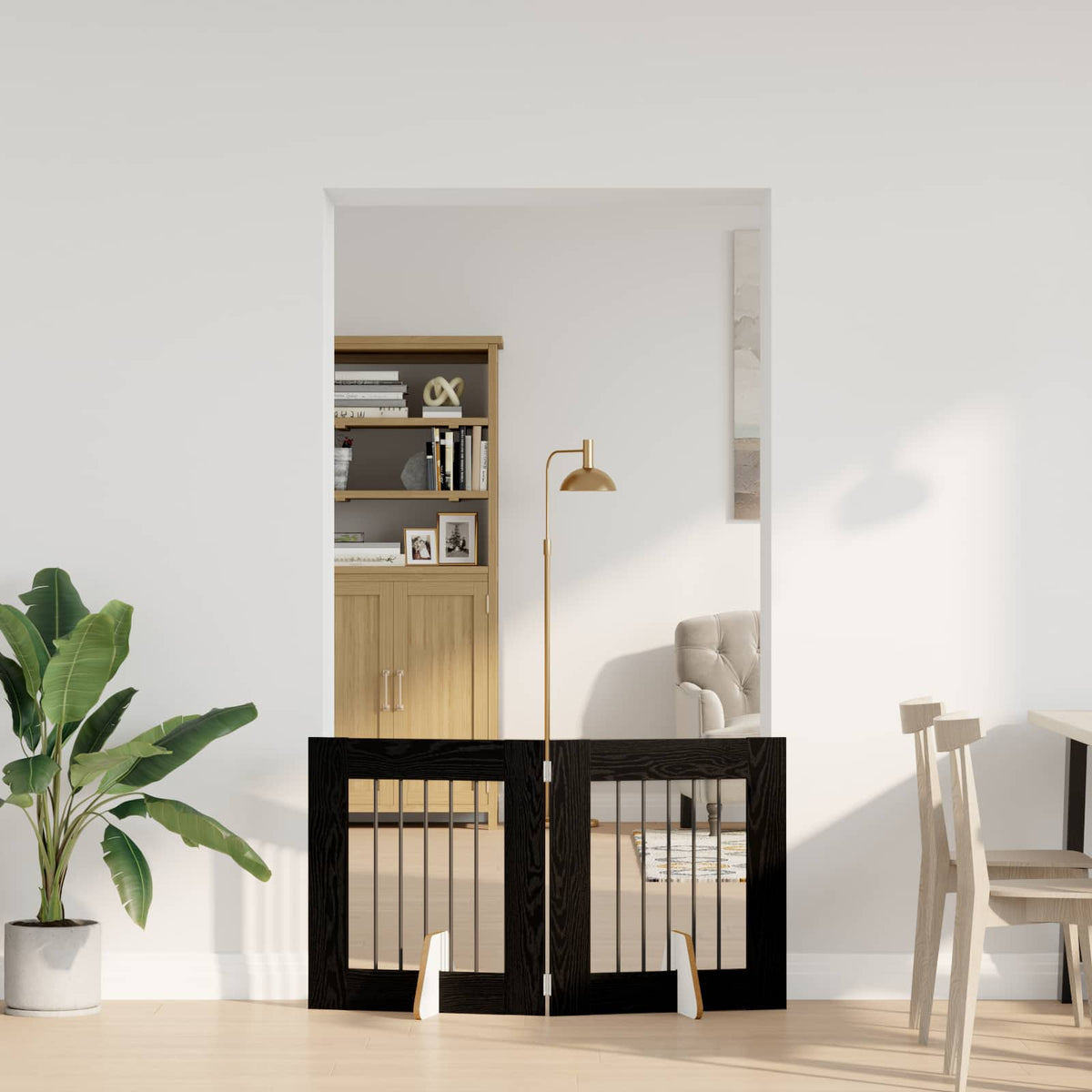 Opvouwbaar Hondenhek Met Standaards 2 St 200,5 Cm