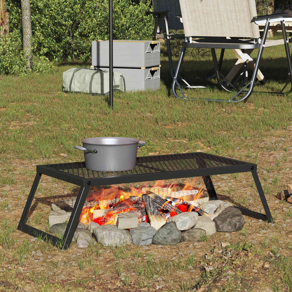 Opvouwbare Camping Grill Zwart 31,5 X 26,5 X 4 Cm