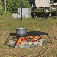 Opvouwbare Camping Grill Zwart 31,5 X 26,5 X 4 Cm