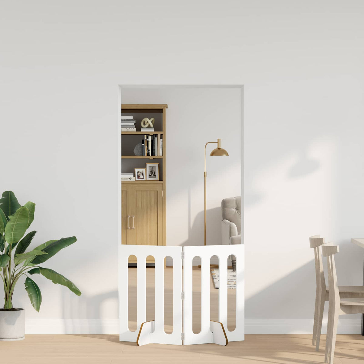 Opvouwbaar Huisdierhek 2 St 100,5 X 38 X Bewerkt Hout