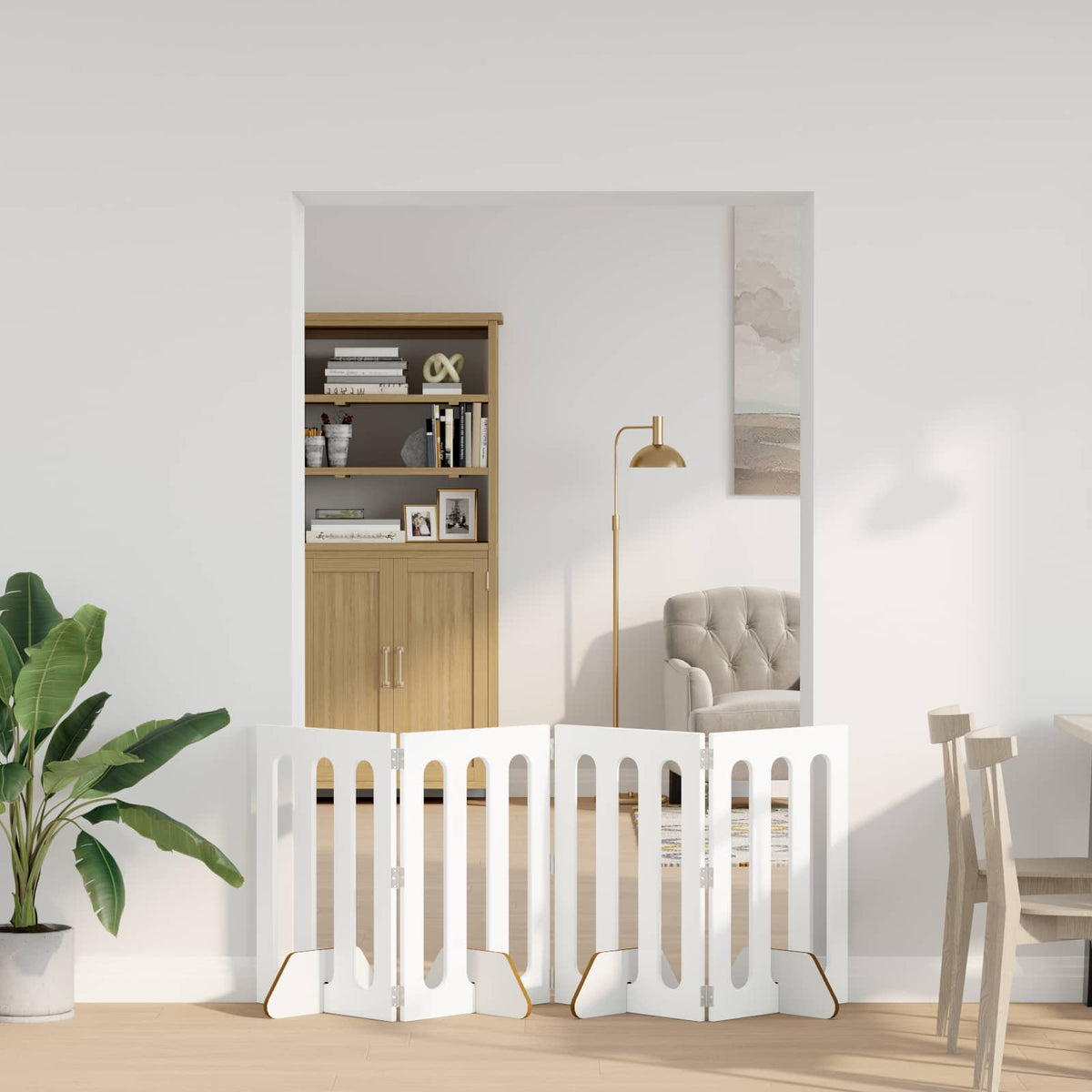 Opvouwbaar Huisdierhek 2 St 100,5 X 38 X Bewerkt Hout