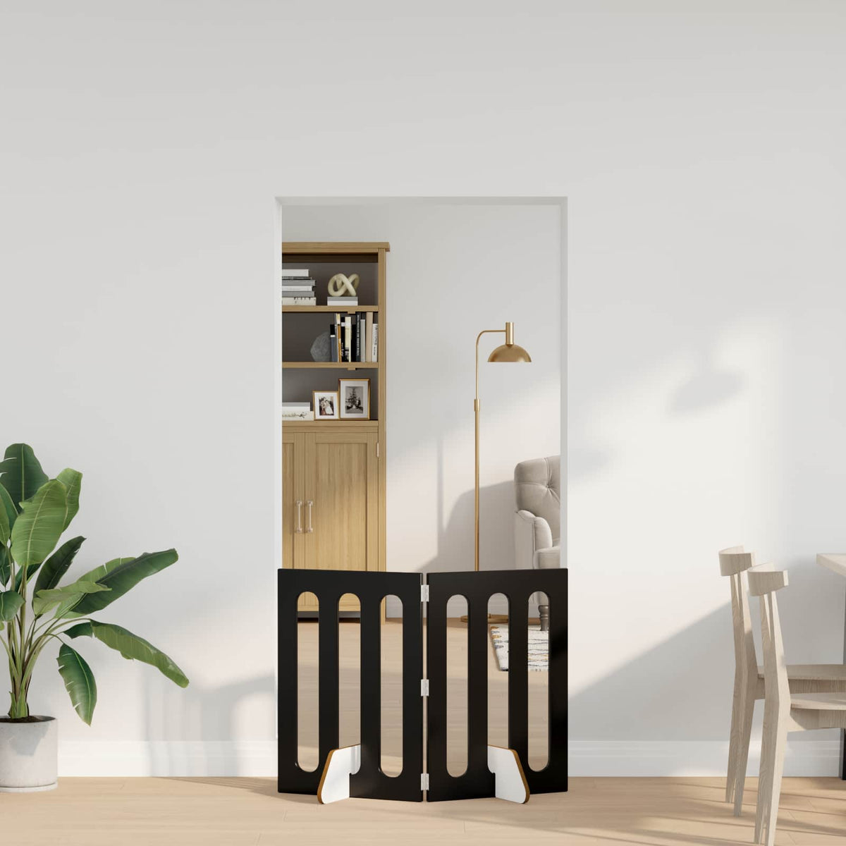 Opvouwbaar Huisdierhek 2 St 100,5 X 38 X Bewerkt Hout
