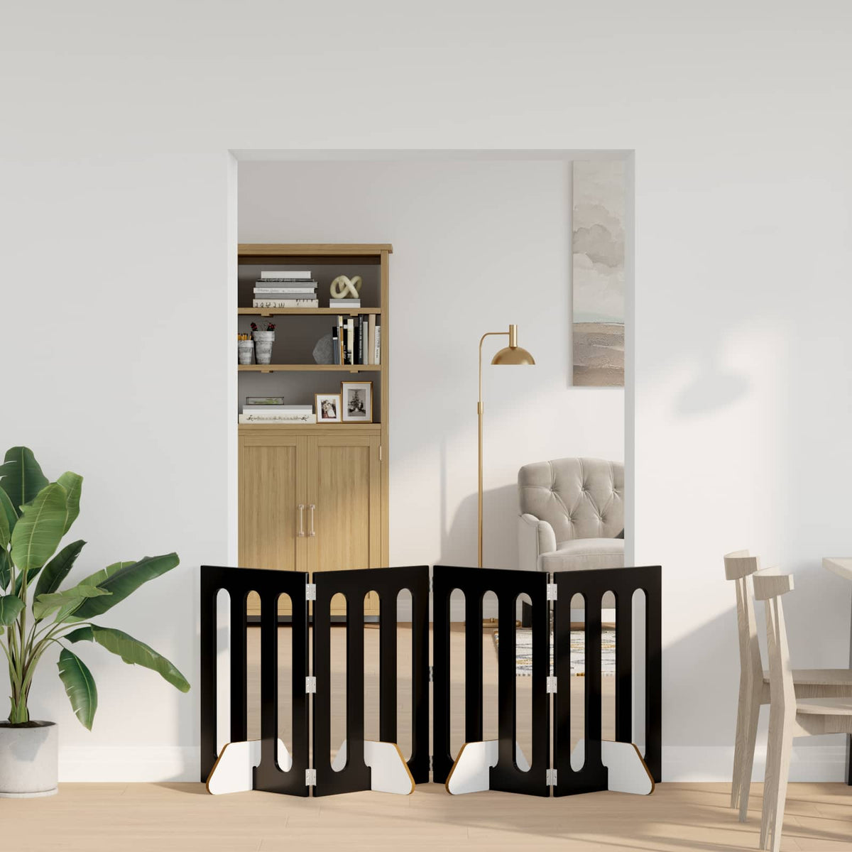 Opvouwbaar Huisdierhek 2 St 100,5 X 38 X Bewerkt Hout