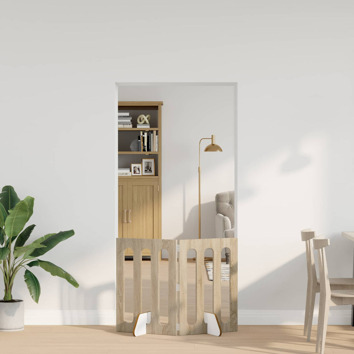 Opvouwbaar Huisdierhek 2 St 100,5 X 38 X Bewerkt Hout