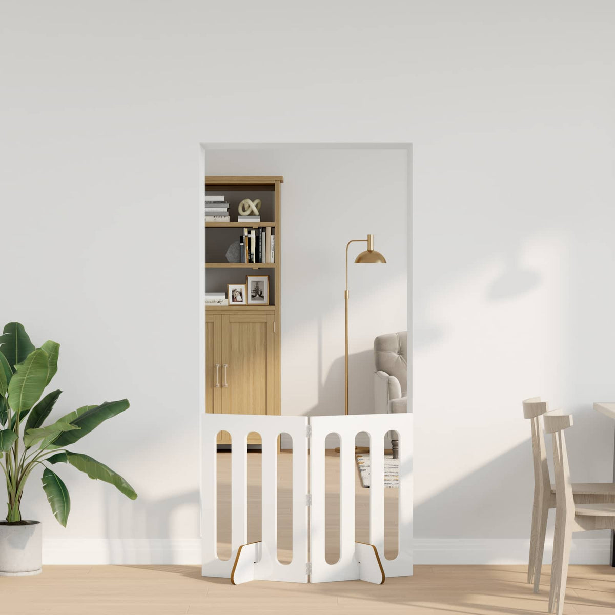 Opvouwbaar Huisdierhek 2 St 100,5 X 38 X Bewerkt Hout
