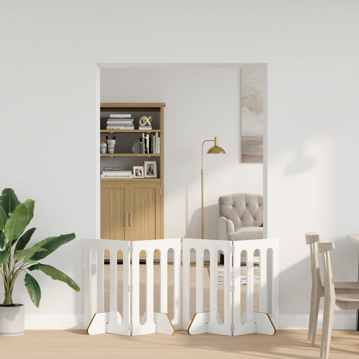 Opvouwbaar Huisdierhek 2 St 100,5 X 38 X Bewerkt Hout