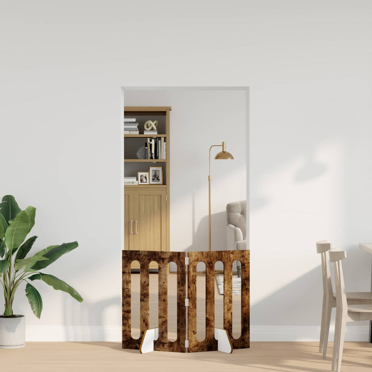 Opvouwbaar Huisdierhek 2 St 100,5 X 38 X Bewerkt Hout