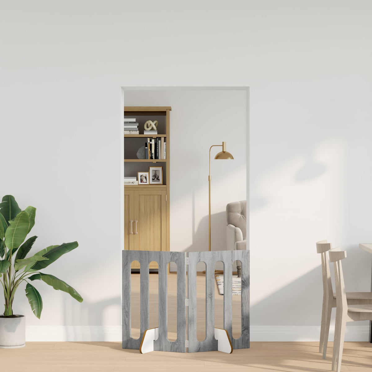 Opvouwbaar Huisdierhek 2 St 100,5 X 38 X Bewerkt Hout