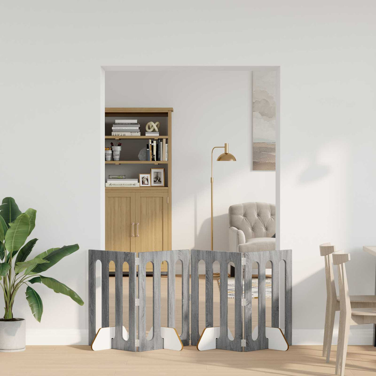 Opvouwbaar Huisdierhek 2 St 100,5 X 38 X Bewerkt Hout