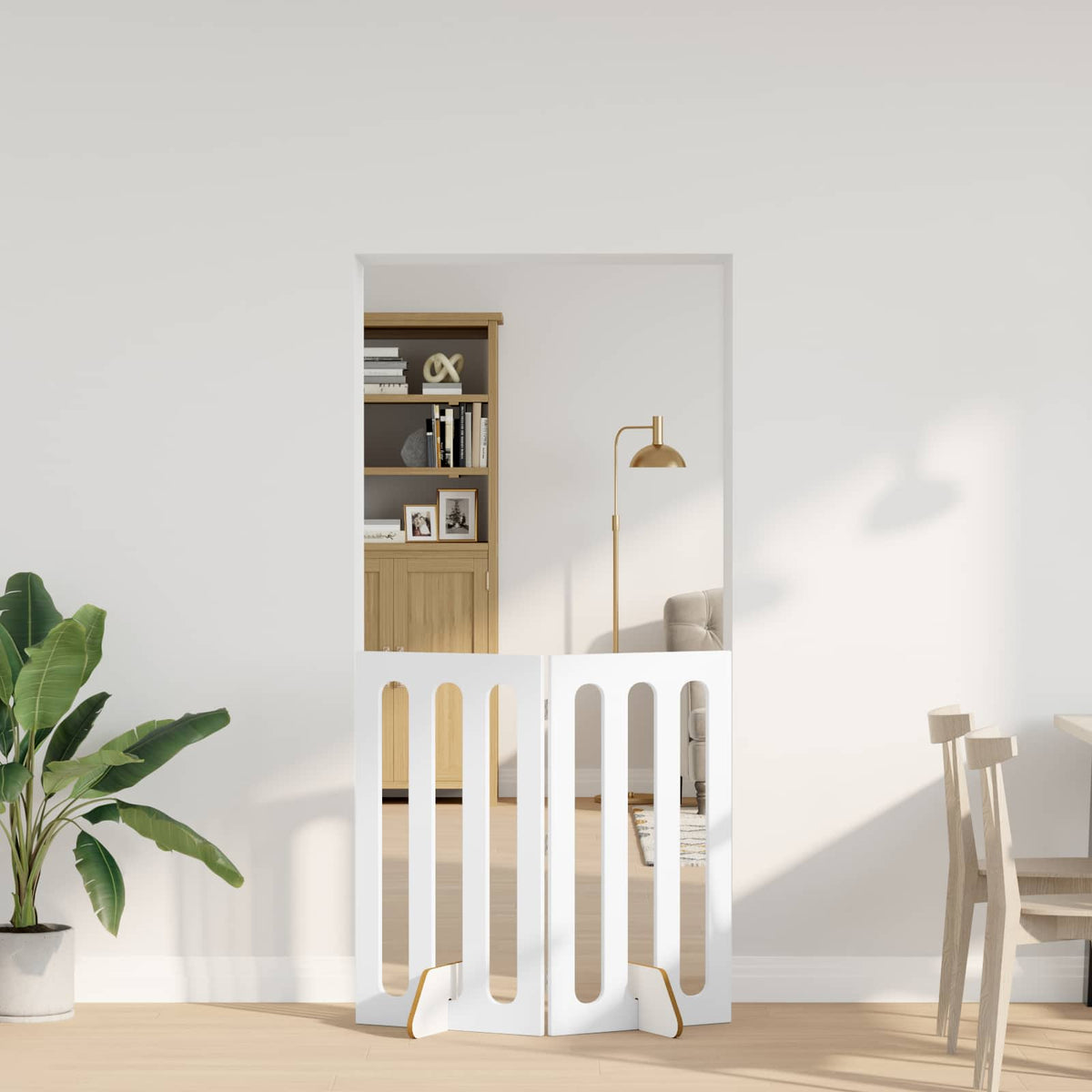 Opvouwbaar Huisdierhek 2 St 100,5 X 38 X Bewerkt Hout