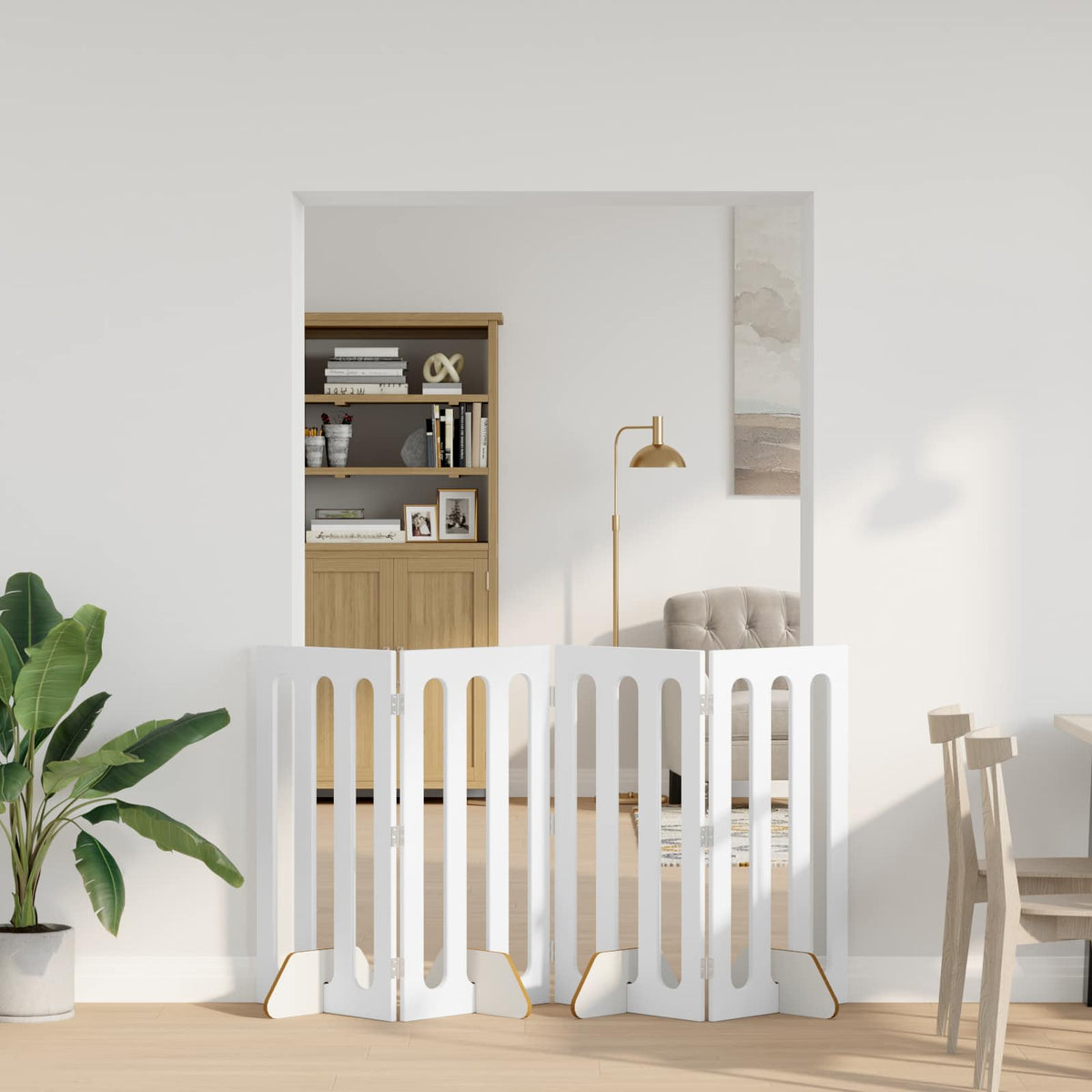 Opvouwbaar Huisdierhek 2 St 100,5 X 38 X Bewerkt Hout