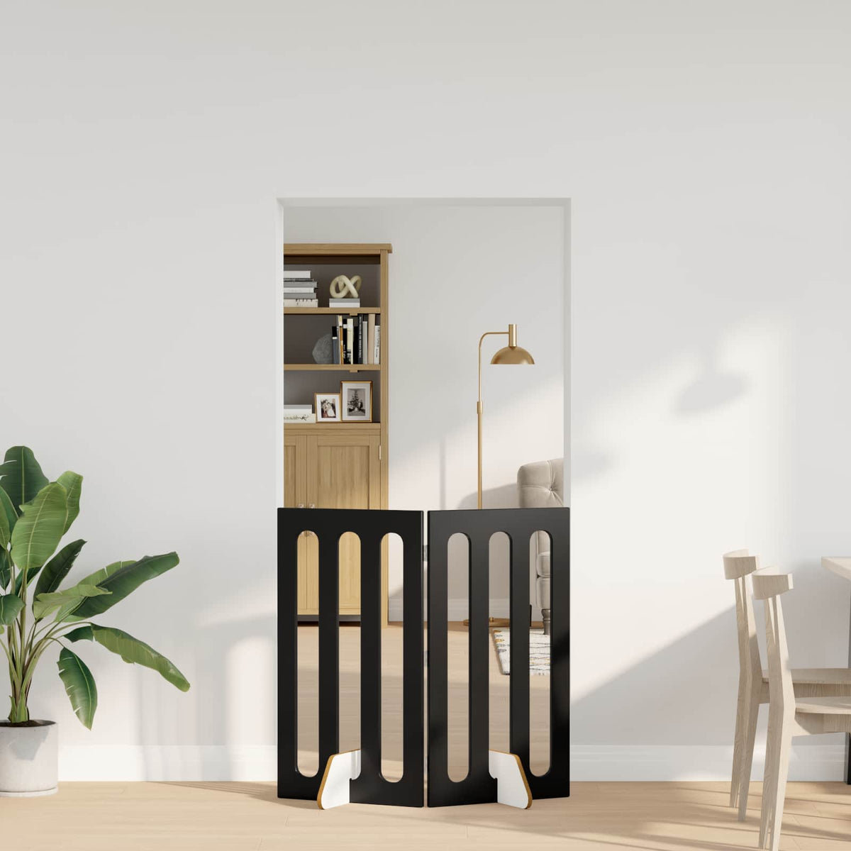 Opvouwbaar Huisdierhek 2 St 100,5 X 38 X Bewerkt Hout