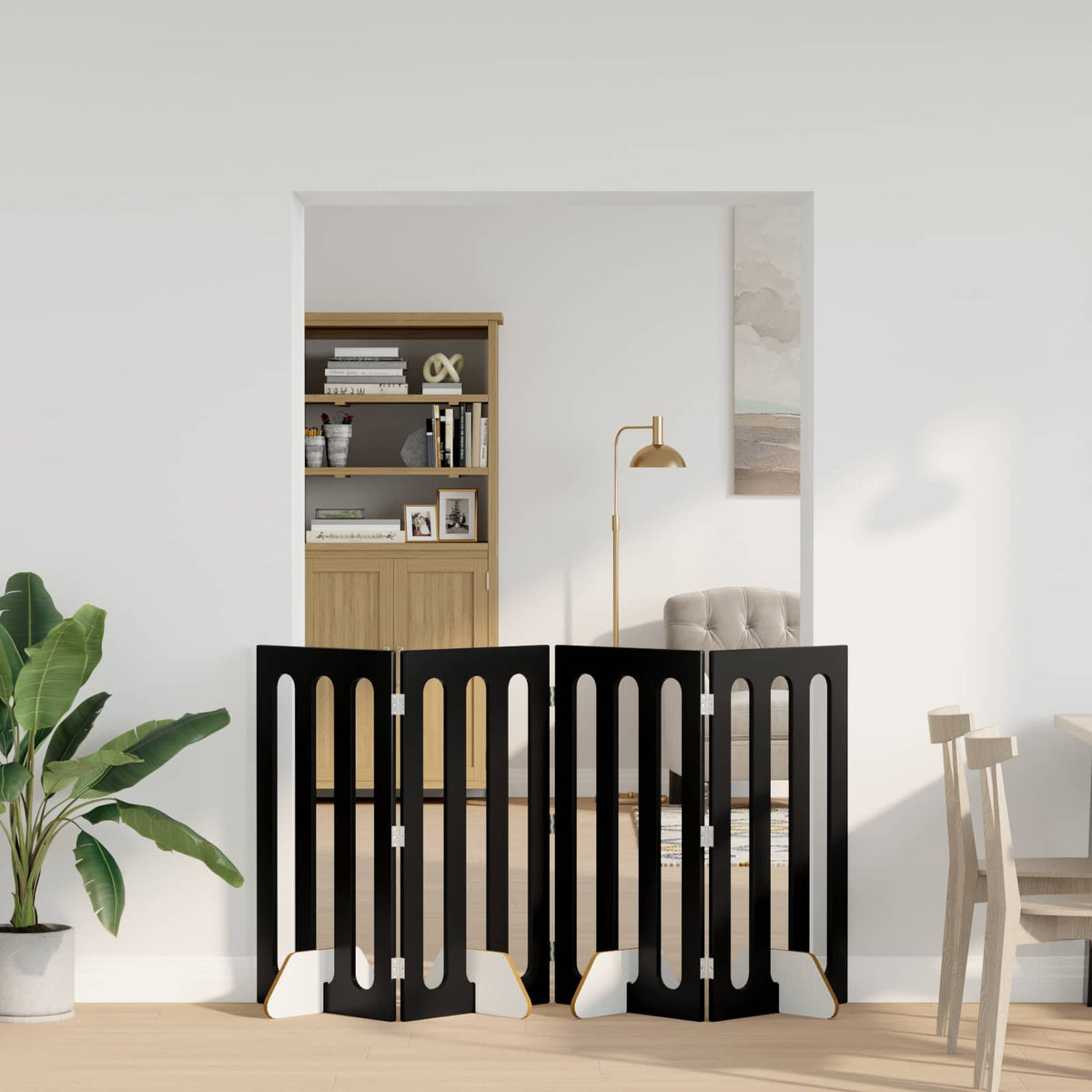 Opvouwbaar Huisdierhek 2 St 100,5 X 38 X Bewerkt Hout