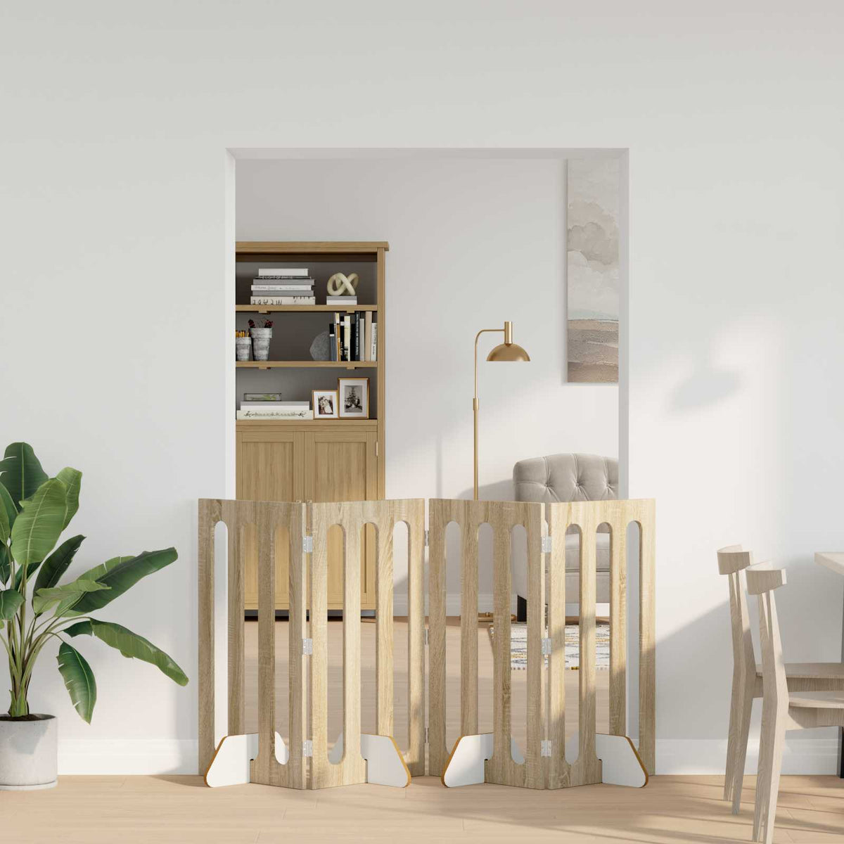 Opvouwbaar Huisdierhek 2 St 100,5 X 38 X Bewerkt Hout